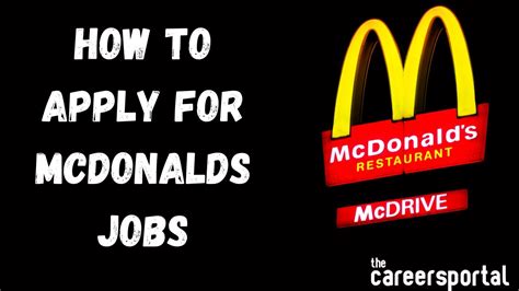 job vacancies in mcdonald's